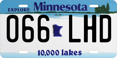 MN license plate 066LHD