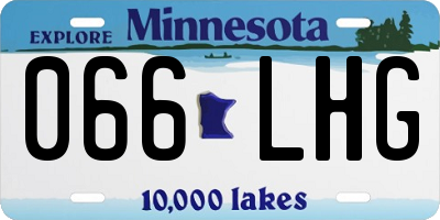 MN license plate 066LHG