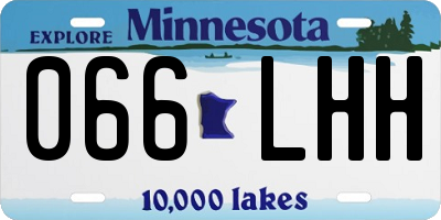 MN license plate 066LHH