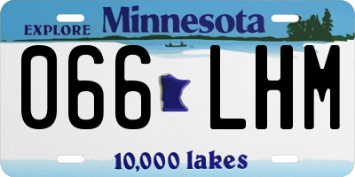MN license plate 066LHM