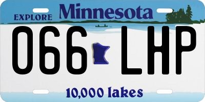 MN license plate 066LHP