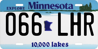 MN license plate 066LHR
