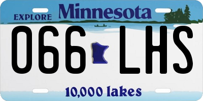 MN license plate 066LHS
