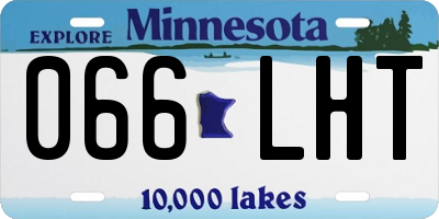 MN license plate 066LHT