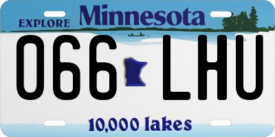 MN license plate 066LHU