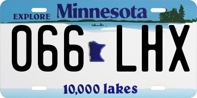 MN license plate 066LHX