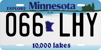 MN license plate 066LHY