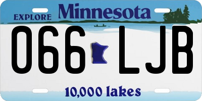 MN license plate 066LJB