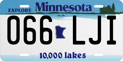 MN license plate 066LJI