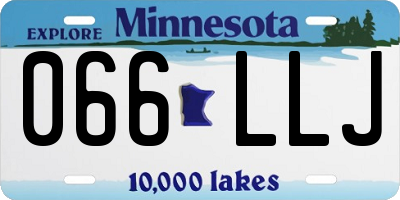 MN license plate 066LLJ