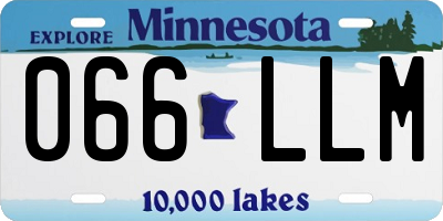 MN license plate 066LLM