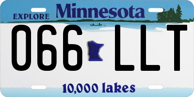 MN license plate 066LLT