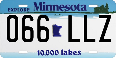 MN license plate 066LLZ