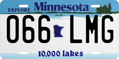 MN license plate 066LMG