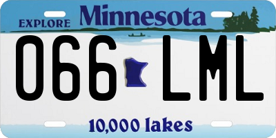 MN license plate 066LML