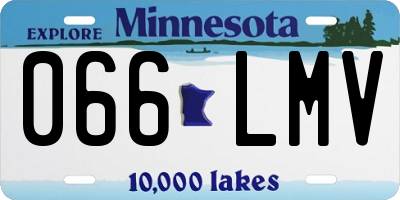 MN license plate 066LMV