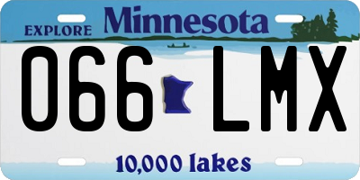 MN license plate 066LMX