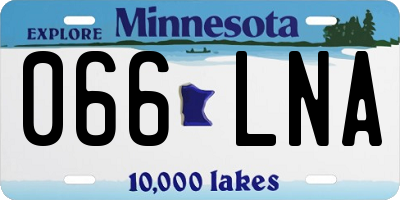 MN license plate 066LNA