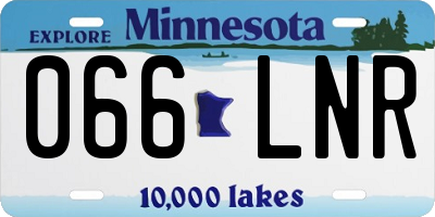 MN license plate 066LNR