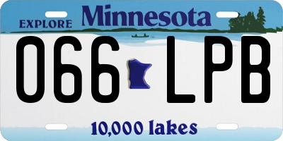 MN license plate 066LPB