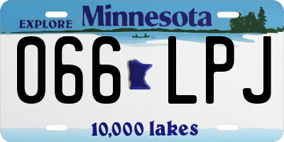 MN license plate 066LPJ