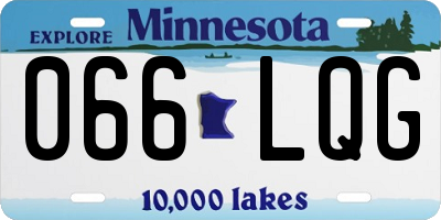 MN license plate 066LQG