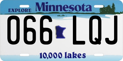 MN license plate 066LQJ
