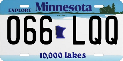 MN license plate 066LQQ