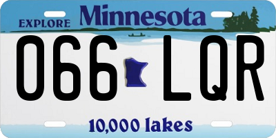MN license plate 066LQR