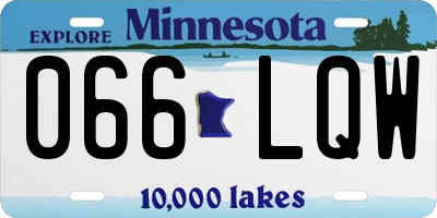 MN license plate 066LQW