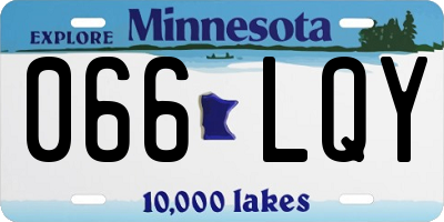 MN license plate 066LQY