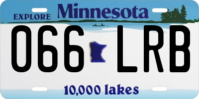 MN license plate 066LRB