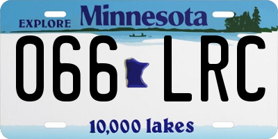 MN license plate 066LRC