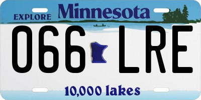 MN license plate 066LRE