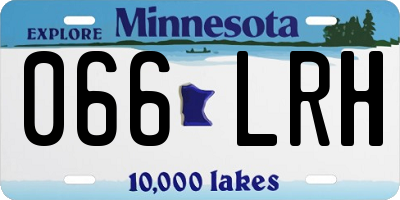 MN license plate 066LRH