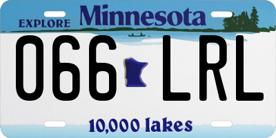 MN license plate 066LRL