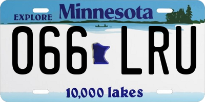 MN license plate 066LRU