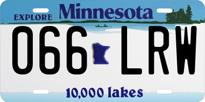 MN license plate 066LRW