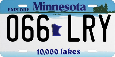 MN license plate 066LRY