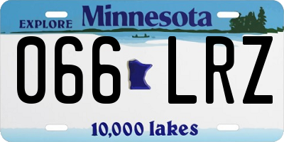 MN license plate 066LRZ