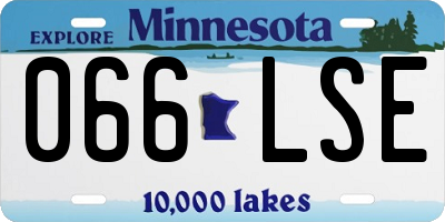 MN license plate 066LSE