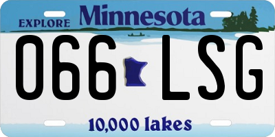 MN license plate 066LSG