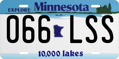 MN license plate 066LSS
