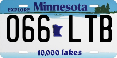 MN license plate 066LTB