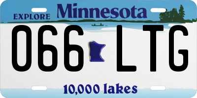 MN license plate 066LTG