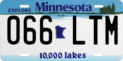MN license plate 066LTM