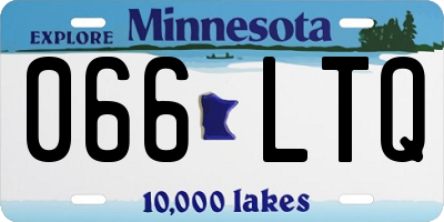 MN license plate 066LTQ