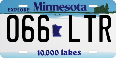 MN license plate 066LTR
