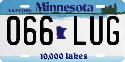 MN license plate 066LUG