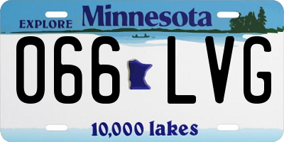 MN license plate 066LVG